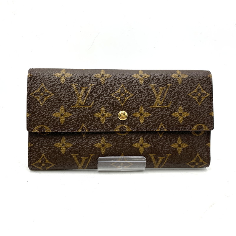 百貨店SALE 10%OFF~【中古品】【メンズ/レディース】 LOUIS VUITTON ルイ・ヴィトン M61215 TH0938 モノグラム ポルトトレゾール 長金入れ 179-260226-kh-01-izu 色つや：赤銅色 生生世世Net店