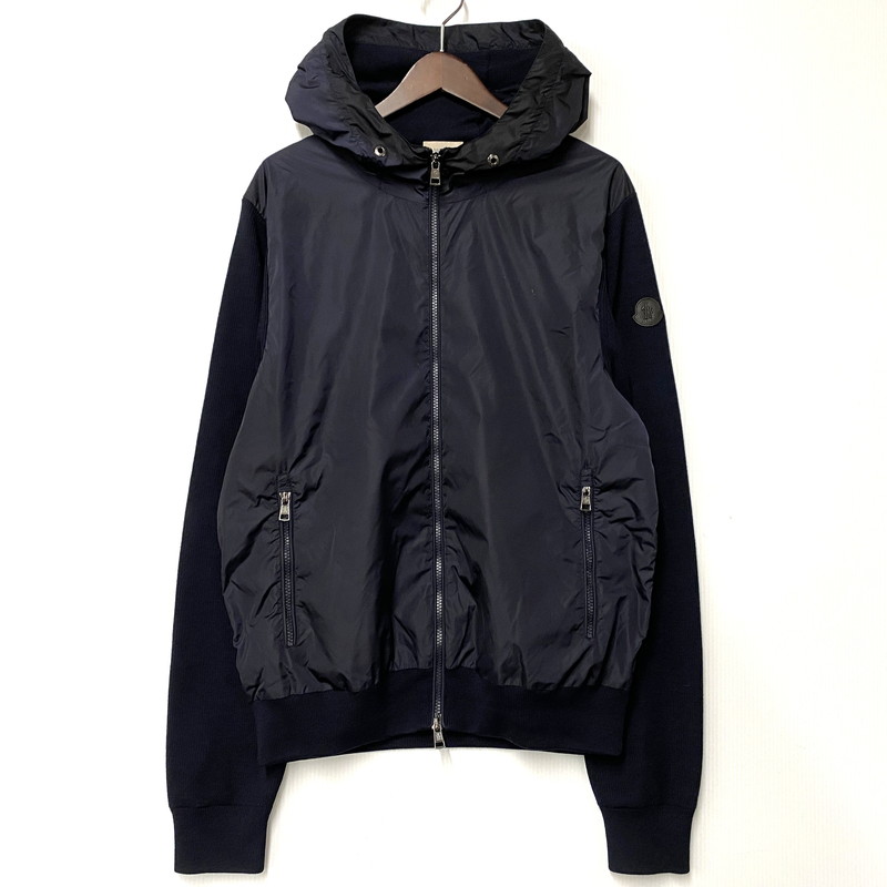 百貨店SALE 10%OFF~【中古品】【メンズ】MONCLER モンク軌跡 C20919404300 97551 MAGLIONE TRICOT CARDIGAN マリオーネトリコットカーディガン トップス 141-260301-tt-04-izu 大きさ：XXL 色つや：米国海軍 生生世世Net店