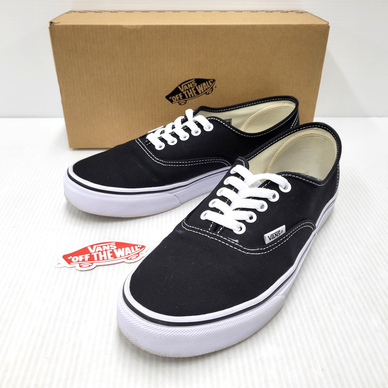 【中古品】【メンズ】 VANS バンズ × TRADMAN\'S BONSAI AUTHENTIC 688084-0001 オーセンティック スニーカー シューズ 靴 162-260301-as-04-izu サイズ:27.5cm カラー:BLACK/WHITE 万代Net店