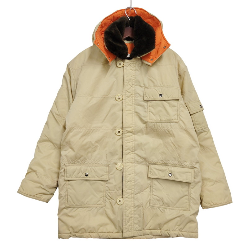 【中古品】【メンズ】  HOUSTON ヒューストン N-3B FLIGHT JACKET 飛翔 上衣 アウター 145-260302-ya-15-izu 大きさ：45R 色合い：ベージュ 未来永劫Net店