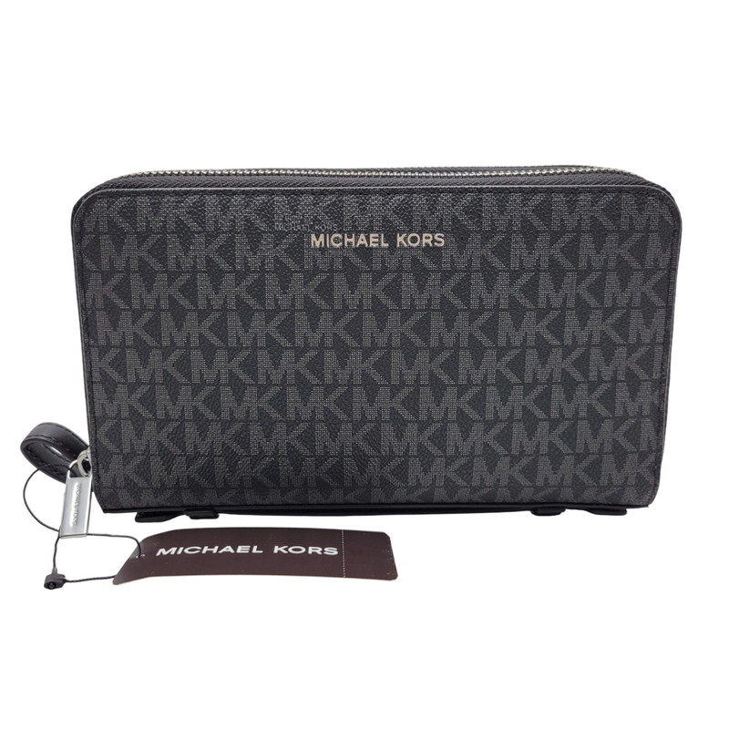 【中古美品】【メンズ/レディース】 Michael Kors マイケルコース 36S5LCON8B MONEY BAG WALLET マネー バッグ ウォレット カバン 180-260302-kh-01-izu カラー：ブラック 万代Net店