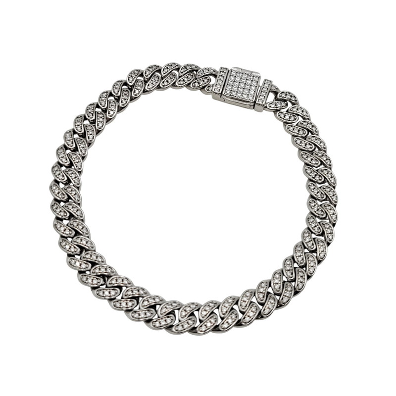【中古品】【メンズ/レディース】 AVALANCHE アヴァランチ S925 MIAMI BRACELET マイアミ ブレスレット アクセサリー 192-260302-kh-07-izu カラー：シルバー 万代Net店