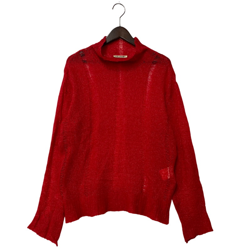 【現状渡し品】【メンズ】 Our Legacy アワーレガシー SUBMARINE ROLLNECK サブマリン ロールネック トップス 長袖 141-260304-cs-22-izu サイズ：48 カラー：レッド 万代Net店