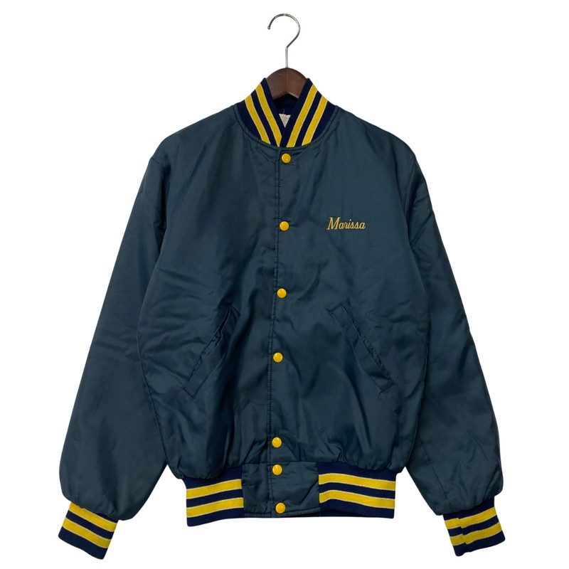 【中古品】【メンズ】 HOLLOWAY ホロウェイ 70～80’S USA製 NYLON STADIUM JACKET ナイロン スタジアム ジャケット アウター 146-260304-cs-19-izu サイズ：S カラー：ネイビー 万代Net店