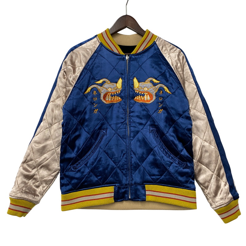 【中古品】【メンズ】 STUDIO D'ARTISAN ステュディオ・ダ・ルチザン×シン・ウルトラマン HT-064 VELVETEEN SOUVENIR JACKET ベルベット スーベニア ジャケット アウター 145-260305-cs-07-izu サイズ：36 カラー：ブルー/ブラック 万代Net店