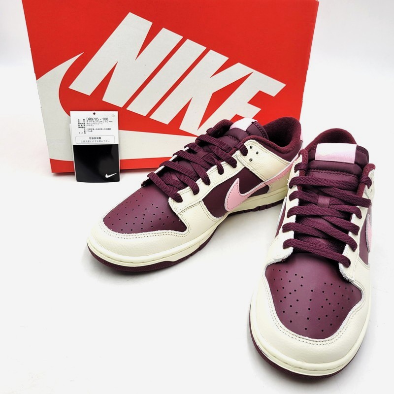 【中古美品】【メンズ】 NIKE ナイキ DUNK LOW RETRO PRM DR9705-100 ダンク ロー レトロ プレミアム スニーカー シューズ 靴 160-260306-as-02-izu サイズ：26.5cm カラー：PALE IVORY/MED SOFT PINK 万代Net店