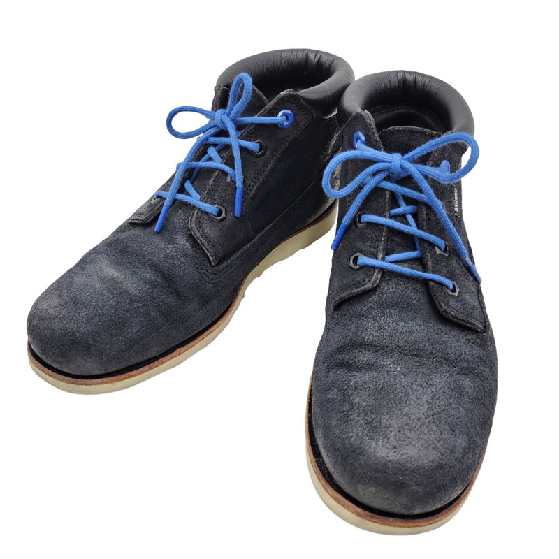【中古品】【メンズ/レディース】 STUSSY×TIMBERLAND ステューシー×ティンバーランド 39585 30周年記念 4 EYELET CHUKKA BOOT フォー アイレット チャッカ ブーツ シューズ 靴 164-260306-cs-09-izu サイズ:US8 カラー:ブラック 万代Net店