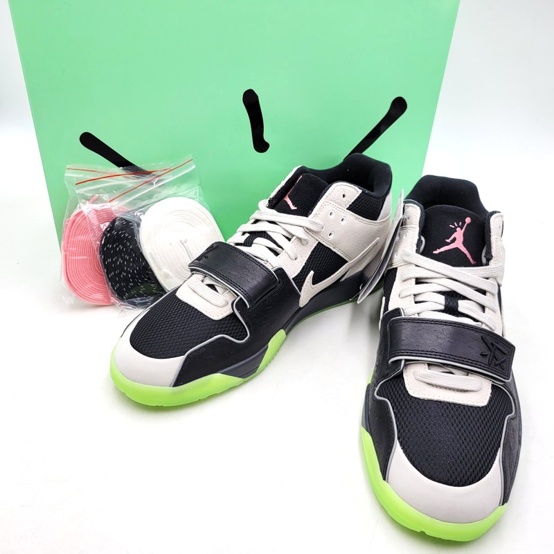 【中古美品】【メンズ】 NIKE×TRAVIS SCOTT×CHASE B ナイキ×トラヴィススコット×チェイスビー IH7971-001 JUMPMAN JACK TR CJ1 T-REXX ジャンプマン ジャック スニーカー シューズ 160-260306-cs-05-izu サイズ：29.5cm カラー：BLACK/NIGHT SILVER-ANTHRACITE 万代Net店