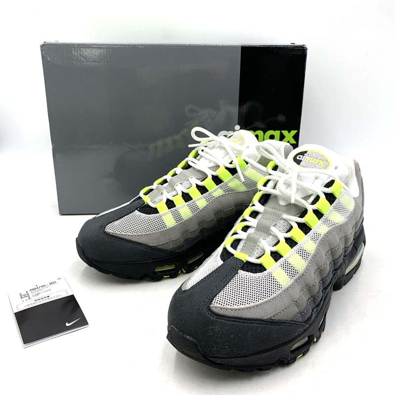 百貨店SALE 10%OFF~【中古品】【メンズ】 NIKE ナイキ HM4740-001 AIR MAXエア湖 マックス 95 OG BIG BUBBLEビッグ 砂上の楼閣 (2025 2026) スニーカー 靴 シューズ 160-260308-mh-01-izu 大きさ：27.0珊 色つや：Black / Cool Grey / Neon Yellow 生生世世Net店
