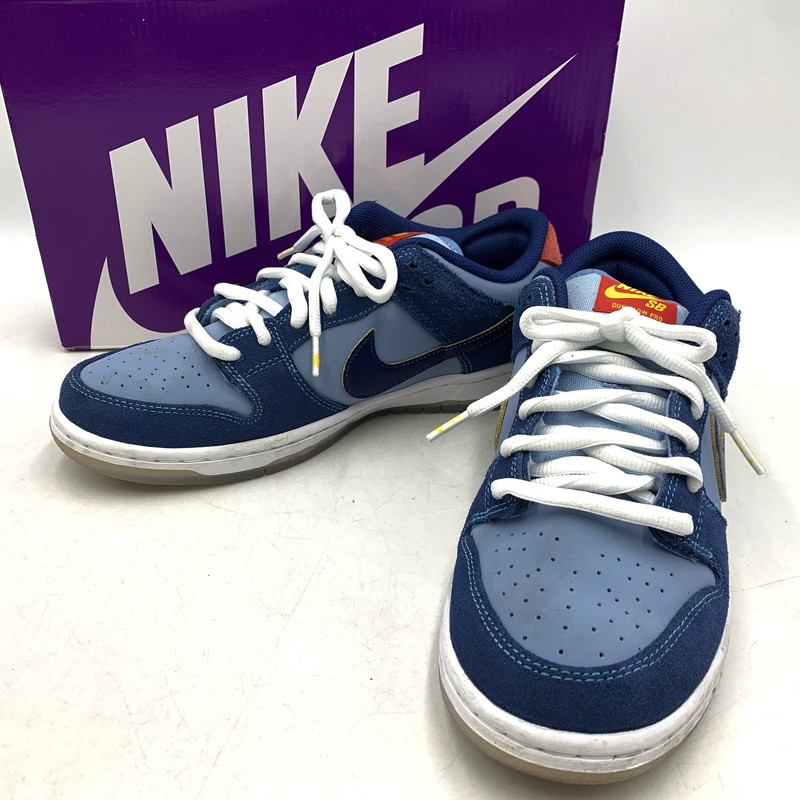 百貨店SALE 10%OFF~【中古品】【メンズ】  NIKE × WHY SO SAD?  ナイキ×ワイソーサッド DX5549-400 SB DUNK LOW エスビー ダンク 置き目 スニーカー シューズ 靴 160-260309-cs-04-izu 大いさ：27糎 色合い：COASTAL BLUE/COASTAL BLUE 生生世世Net店