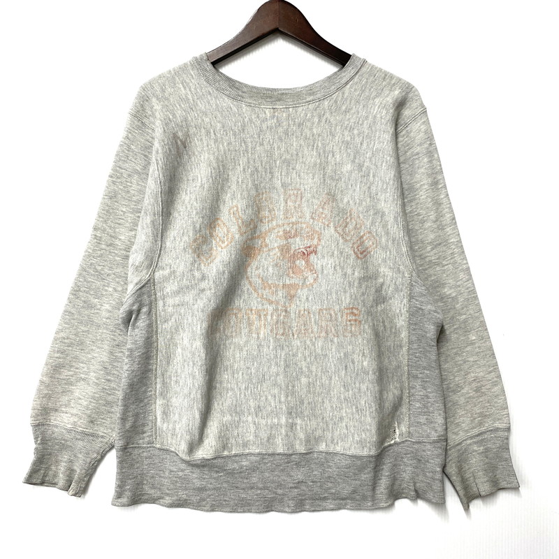 百貨店SALE 10%OFF~【中古品】【メンズ】 Champion はやりっ子 トリコタグ前期 COLORADO COUGARS REVERSE WEAVE SWEATSHIRT コロラド クーガーズ リバースウィーブ トレーナー 調教師 長袖 146-260309-kh-07-izu 大いさ：M 色合い：薄墨色 生生世世Net店