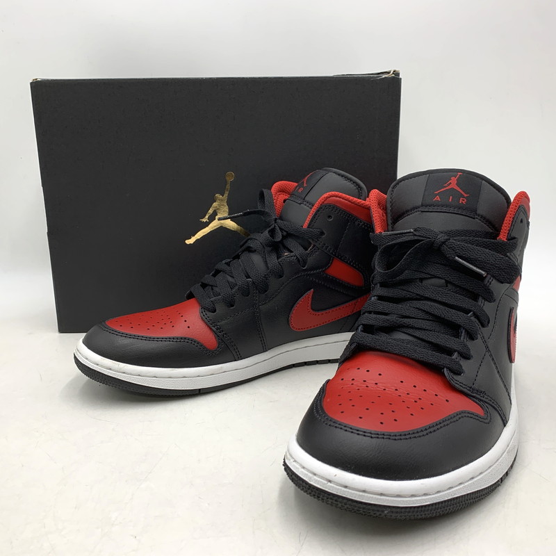 【中古品】【メンズ/レディース】 NIKE ナイキ DQ8426-067 AIR JORDAN 1 MID エア ジョーダン ワン ミッド スニーカー シューズ 靴 160-260311-cs-01-izu サイズ：26cm カラー：BLACK/VARSITY RED-SUMMIT WHITE 万代Net店