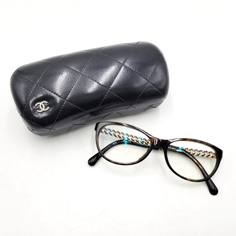 百貨店SALE 10%OFF~【中古品】【メンズ/レディース】 CHANEL シャネル 3301-A C.714 SUNGLASSES 黒眼鏡 小物 服飾雑貨 183-260313-ay-05-izu 大きさ：54口16-140 色合い：赤銅色系 未来永劫Net店
