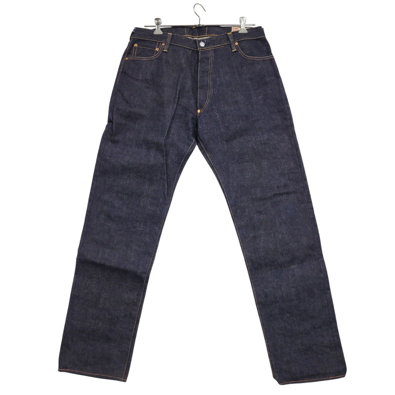 百貨店SALE 10%OFF~【中古品】【メンズ】  EVISU エヴィス 20OZ NO.1 SPECIAL BUTTON FLY DENIM PANTS LOT2001 名取り草飛球 ジーンズズボン下 シンチバック デニム 156-260314-as-13-izu 大きさ：40×35 色つや：インディゴ 生生世世Net店