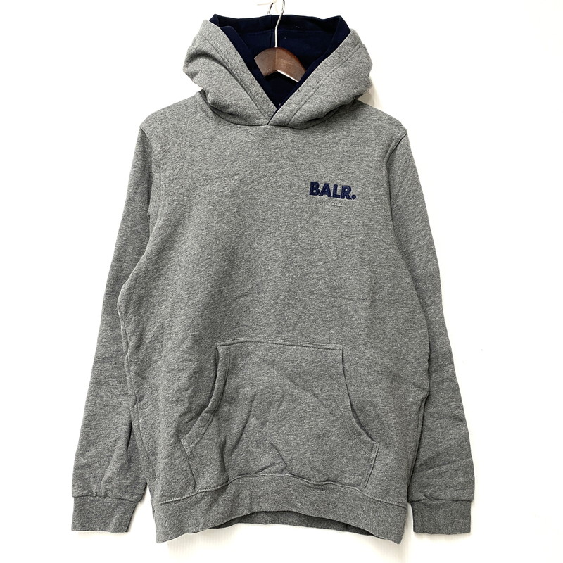 【中古品】【メンズ】  BALR. 山高帽子 EMBROIDERED LOAB HOODIE フーディー パーカー 長袖 トップス 142-260316-as-02-izu 大きさ：S 色合い：薄墨色 未来永劫Net店