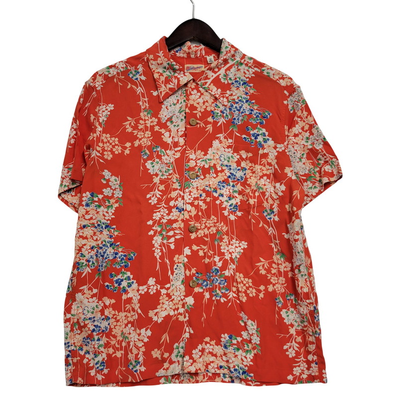 【中古品】【メンズ】 SUN SURF サンサーフ SS38319 RAYON HAWAIIAN SHIRT ハワイアン シャツ 半袖 トップス 145-260316-yn-07-izu サイズ：S カラー：レッド 万代Net店 8,250円