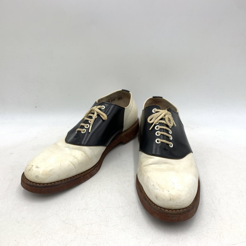 【現状渡し品】【メンズ】 REGAL リーガル 6783 SADDLE SHOES サドルシューズ 靴 シューズ 164-260317-ya-05-izu サイズ：26 1/2 カラー：ホワイト×ブラック 万代Net店