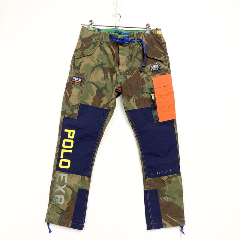 【中古品】【メンズ】 POLO RALPH LAUREN ポロ・ラルフローレン 55-T-39822-31EXP-67 MILITARY ARMY CAMO EXPEDITION CARGO PANTSミリタリー アーミー カモ エクスペディション カーゴ パンツ ズボン ボトムス 158-260317-ya-07-izu サイズ：36/32 カラー：マルチ 万代Net店