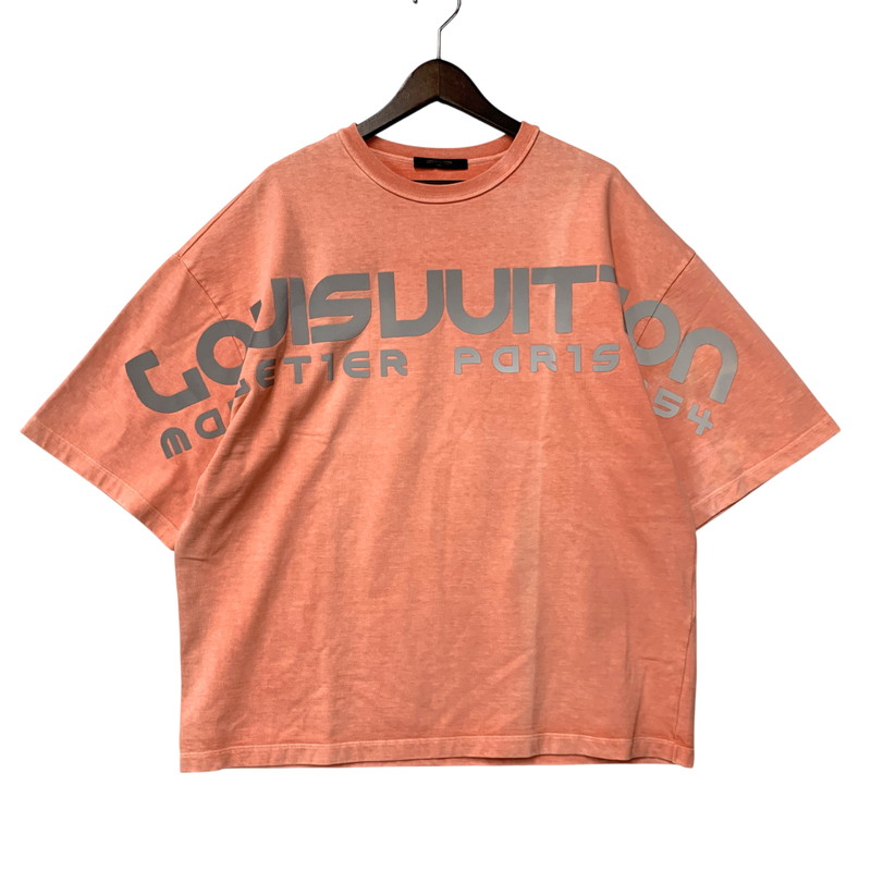 百貨店SALE 10%OFF~【中古品】【メンズ】 LOUIS VUITTON ルイ・ヴィトン RM181 GDA HEY60W 18SS REFLECTIVE LOGO SS TEE リフレクティブ ロゴタイプ 遊撃手捩り お茶 トップス 半袖 141-260319-cs-13-izu 大きさ：XS 色つや：サクラ色系 生生世世Net店
