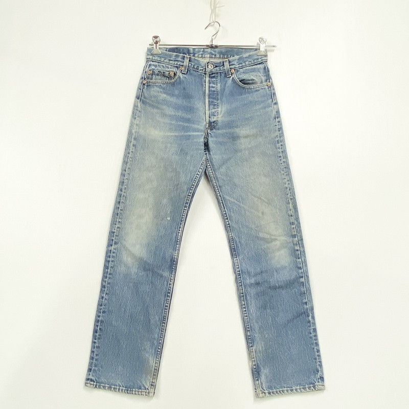 【中古品】【メンズ】 Levi's リーバイス 501-0115 刻印524 USA製 89年製造 ナイロンフットボタン 80&rsquo;S DENIM PANTS デニム パンツ ズボン ボトムス 157-260320-ya-06-izu サイズ：30&times;30 カラー：インディゴ 万代Net店｜万代Net店