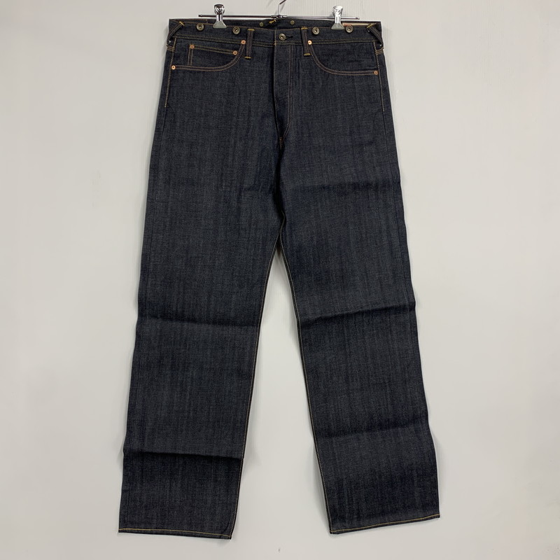 百貨店SALE 10%OFF~【中古美品】【メンズ】  EVISU エヴィス BUTTONFLY DENIM PANTS LOT2111 名取り草飛球 ジーンズズボン下 シンチバック デニム ボトムス 156-260321-as-03-izu 大きさ：40×35 色合い：インディゴ 未来永劫Net店