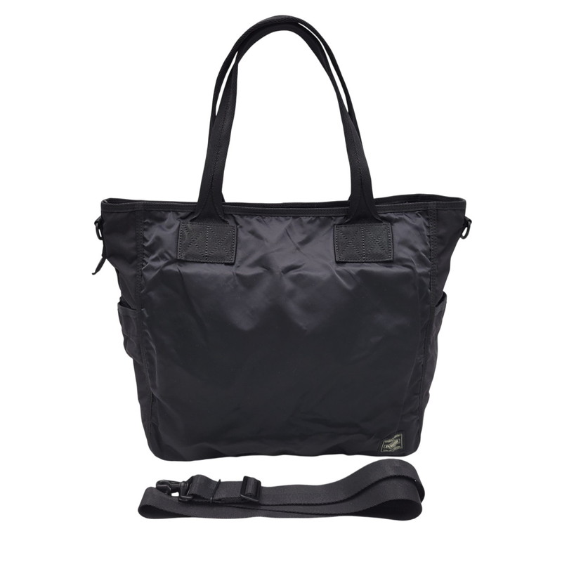 【中古品】【メンズ/レディース】 PORTER ポーター 690-17845-10 FRAME 2WAY TOTE BAG フレーム ツーウェイ トート バッグ カバン 鞄 188-260322-cs-14-izu カラー：ブラック 万代Net店