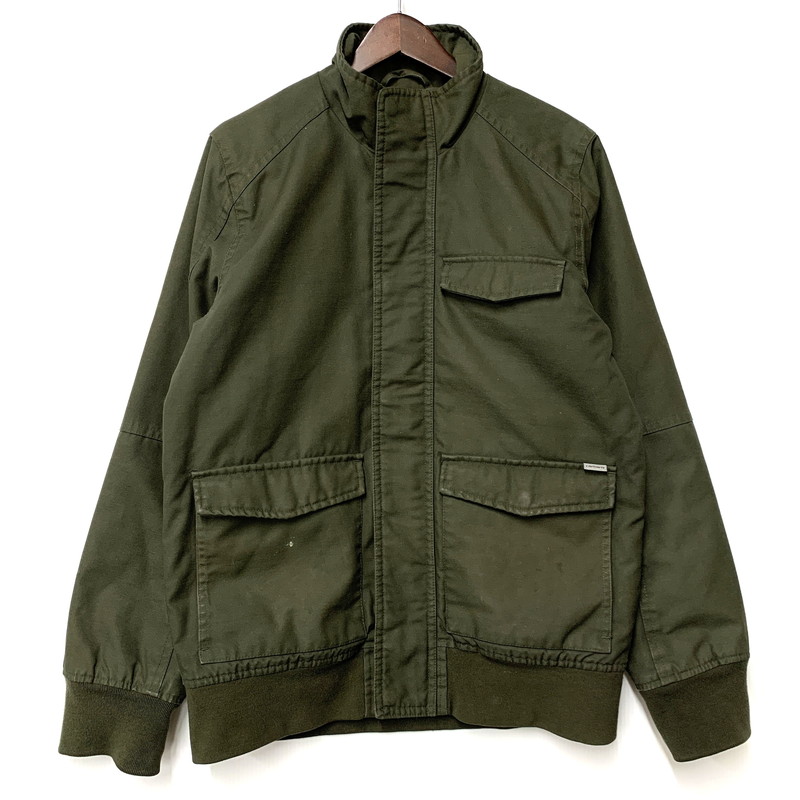 【中古品】【メンズ】 Carhartt 鉄道車両ハート型 COTTON WORK JACKET 綿織物 細工物 上衣 アウター 146-260323-ya-20-izu 大いさ：下記引き合い 色合い：カーキ 生生世世Net店 コート・ジャケット-メンズファッション