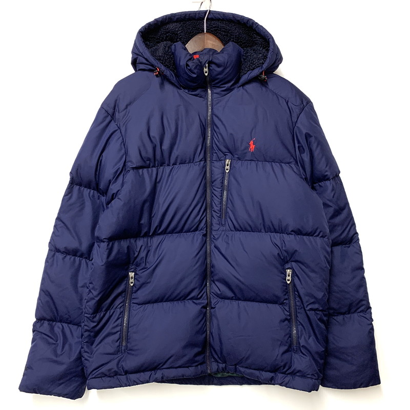 【中古品】【メンズ】 POLO RALPH LAUREN ポロ・ラルフローレン IT03945310963 750FP RED PONY HOODED DOWN JACKET レッド ポニー フーデッド ダウンジャケット アウター 147-260323-ya-17-izu サイズ：M カラー：NAVY 万代Net店 16,060円