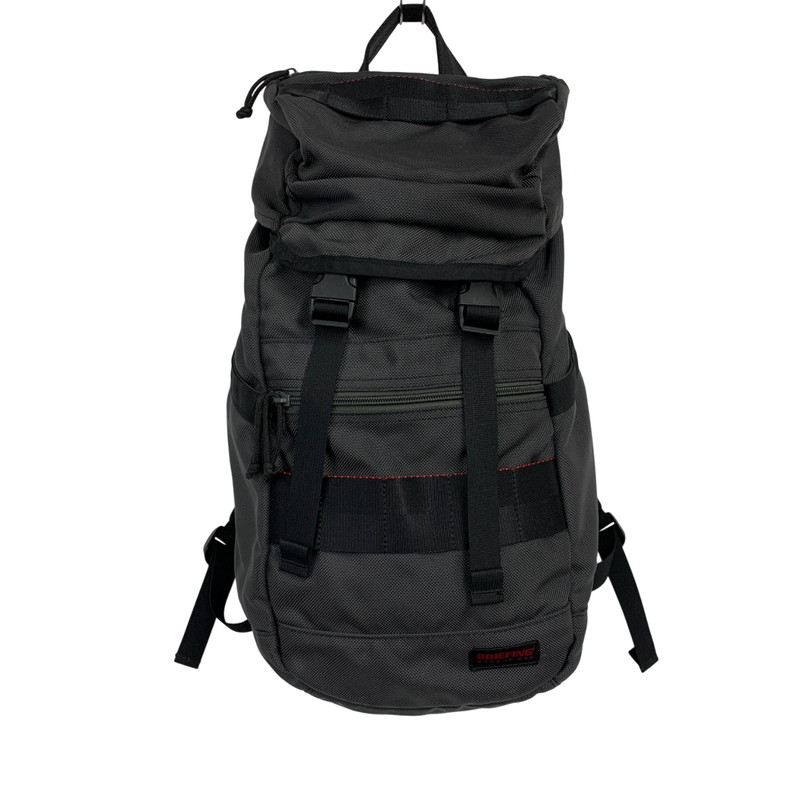 【中古品】【メンズ/レディース】 BRIEFING ブリーフィング TOMORROWLAND別注 FLAP BAG フラップパック カバン リュック 188-260326-kh-18-izu カラー：グレー 万代Net店