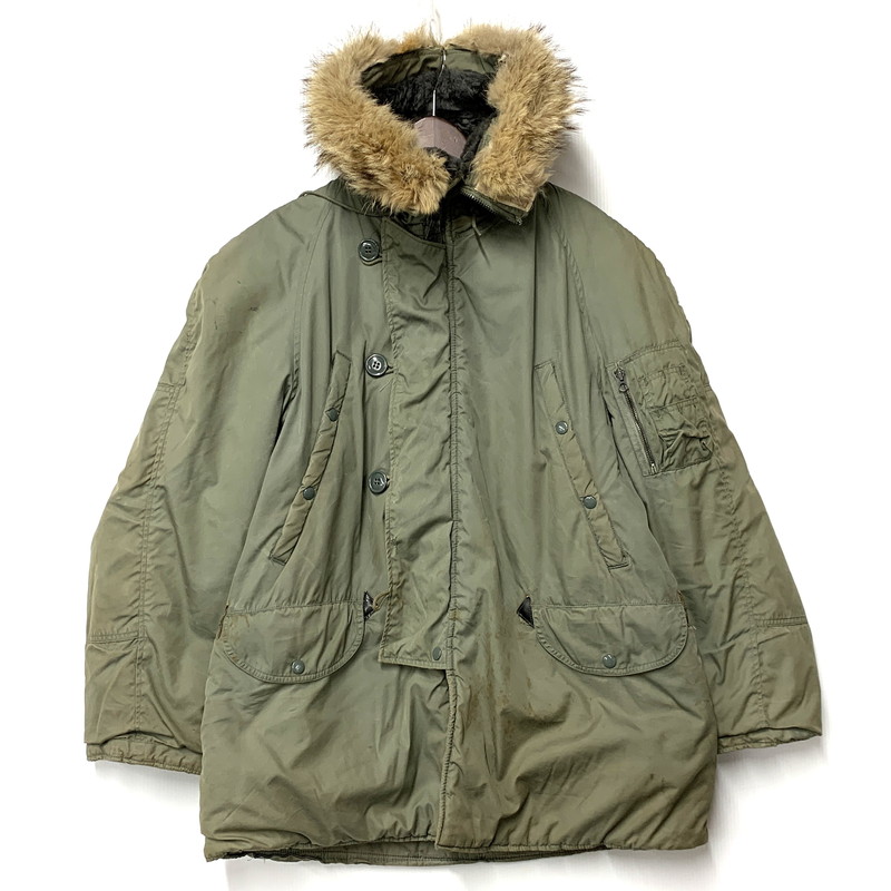 【現状渡し品】【メンズ】 U.S.AIR FORCE ユーエスエアフォース TYPE N-3B FLIGHT JACKET MIL-J-6279H 8415-899-0380 DSA 100-70-C-0430 フライトジャケット 146-260329-as-15-izu サイズ:M カラー:カーキ系 万代Net店|万代Net店