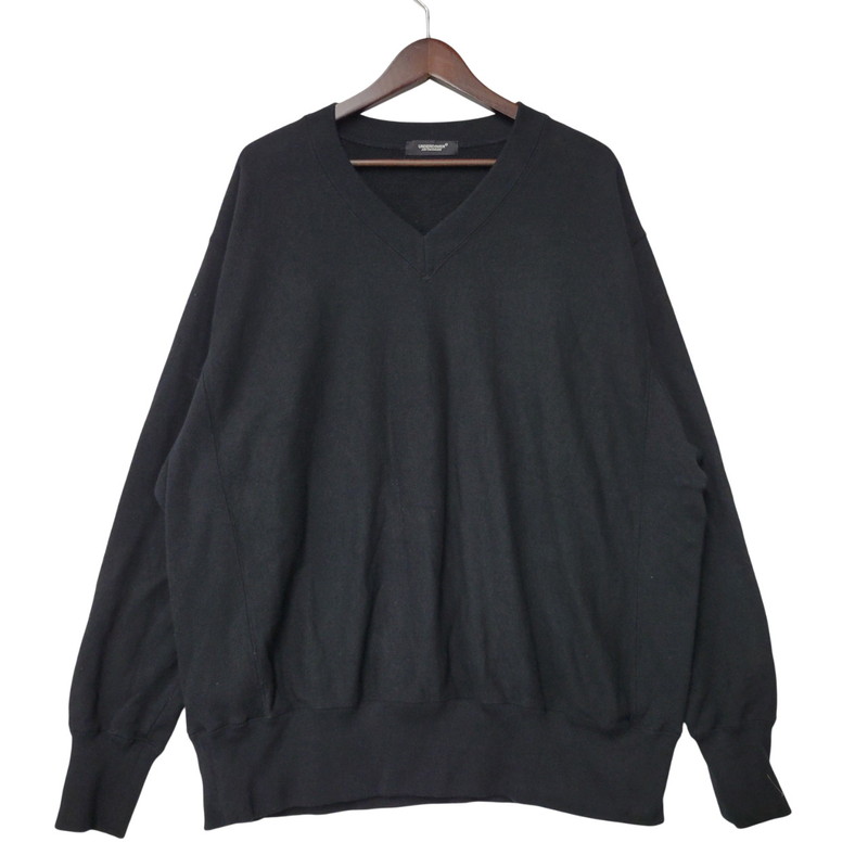 【中古品】【メンズ】 UNDERCOVER アンダーカバー UC1B4810 ONCE IN A LIFETIME V NECK SWEAT SHIRT ワンスインアライフタイム Vネック スウェットシャツ トップス 140-260329-kh-05-izu サイズ：2 カラー：ブラック 万代Net店