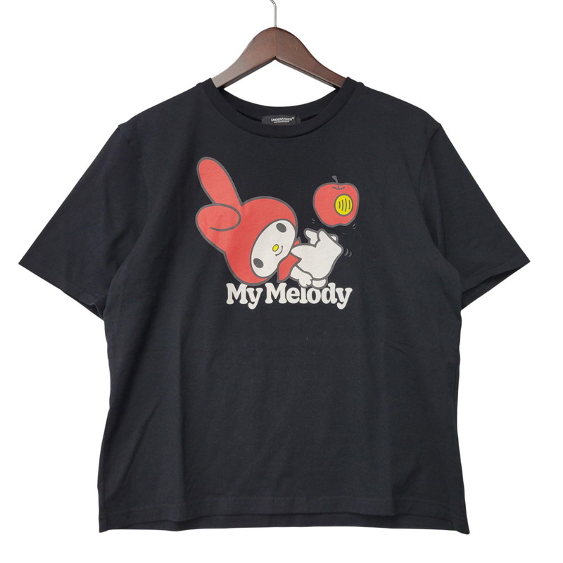 百貨店SALE 10%OFF~【中古美品】【メンズ】 UNDERCOVER アンダー押しかぶせる × SANRIO CHARACTERS サンリオキャラクターズ UC2E8810 MY MELODY PRINT SS TEE マイ一節 刷り上げる プルオーバー 半袖 140-260329-kh-02-izu 大きさ：3 色合い：黒いこと 未来永劫Net店