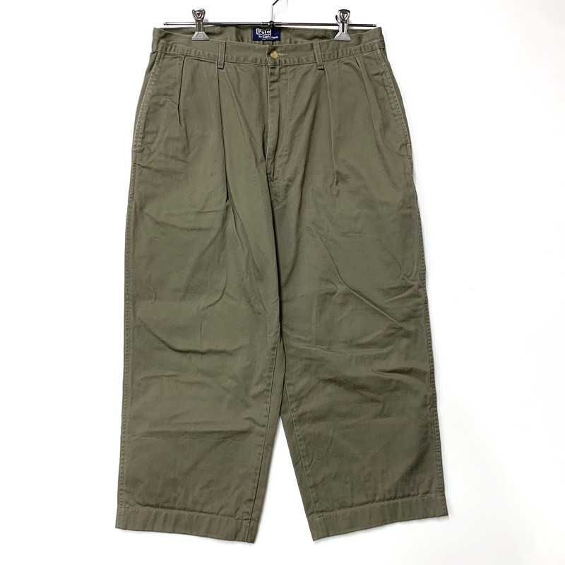 百貨店SALE 10%OFF~【中古品】【メンズ】 POLO RALPH LAUREN ポロ・ラルフローレン POLO CHINO 2TUCK CHINO PANTS ポロ チノ 2タック チノズボン下 ボトムス 157-260329-kh-15-izu 大きさ：34×34 色合い：カーキ 未来永劫Net店