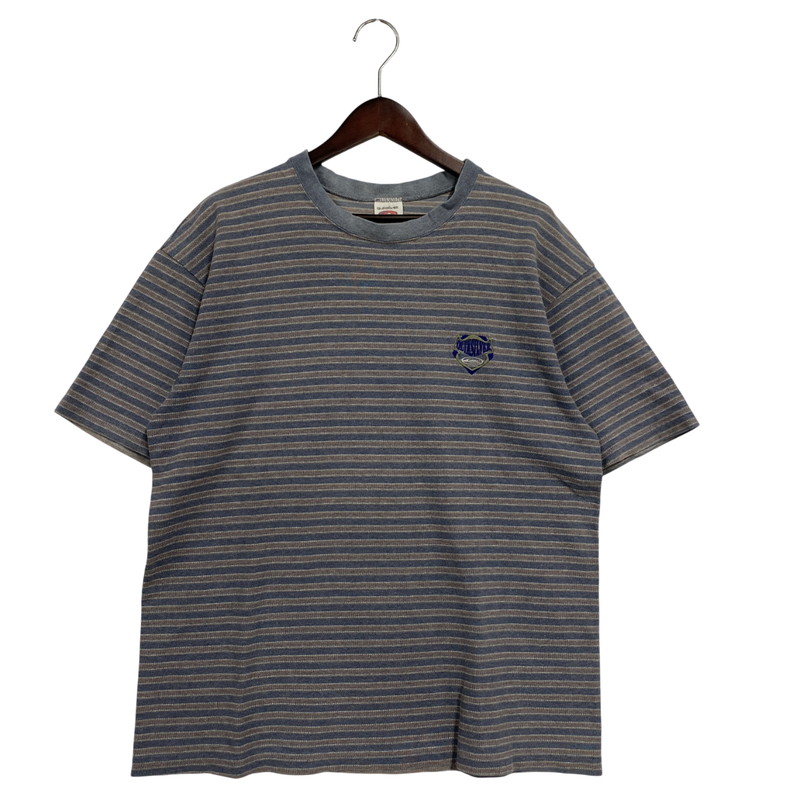 【中古品】【メンズ】 Quiksilver クイックシルバー 90’S USA製 BORDER SS TEE ボーダー ショートスリーブ ティー トップス 半袖 146-260330-cs-15-izu サイズ：L カラー：ブルー系 万代Net店 6,691円