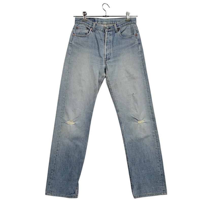 【現状渡し品】【メンズ】 DENIM PANTS デニムパンツ 刻印555 USA製 ジーンズ ボトムス 157-260330-as-22-izu サイズ：31&times;36 カラー：ライトインディゴ 万代Net店｜万代Net店