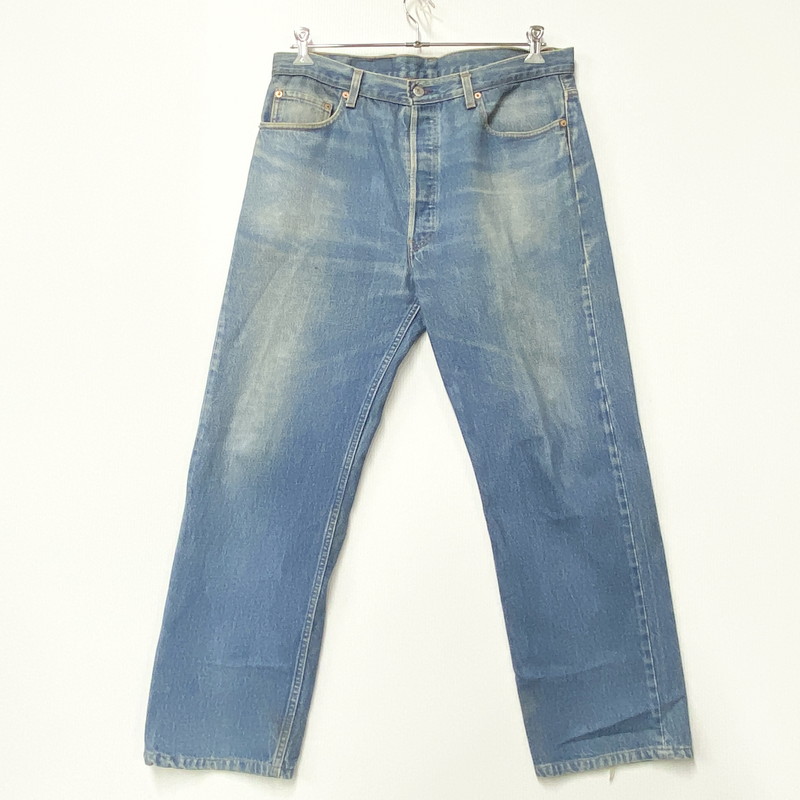 【中古品】【メンズ】 Levi\u0027s リーヴァイズジーンズ 501-0115 目じるし522 USA製 92年製 90’S DENIM PANTS ジーンズ ズボン下 ズボン ボトムス 157-260331-ya-08-izu 大いさ：38×32 色合い：インディゴ 生々世々Net店 メンズファッション-ズボン・パンツ