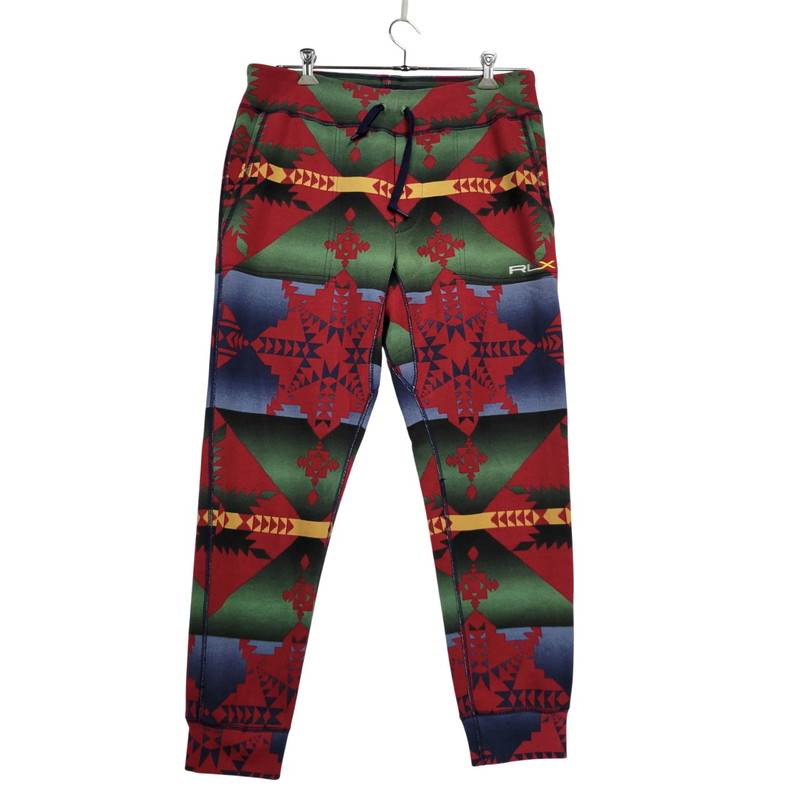 【中古品】【メンズ】 RLX RALPH LAUREN アールエルエックス ラルフローレン NATIVE SWEAT JOGGER PANTS ネイティブ スウェット ジョガー パンツ ボトムス 158-260401-as-25-izu サイズ：L カラー：マルチカラー 万代Net店