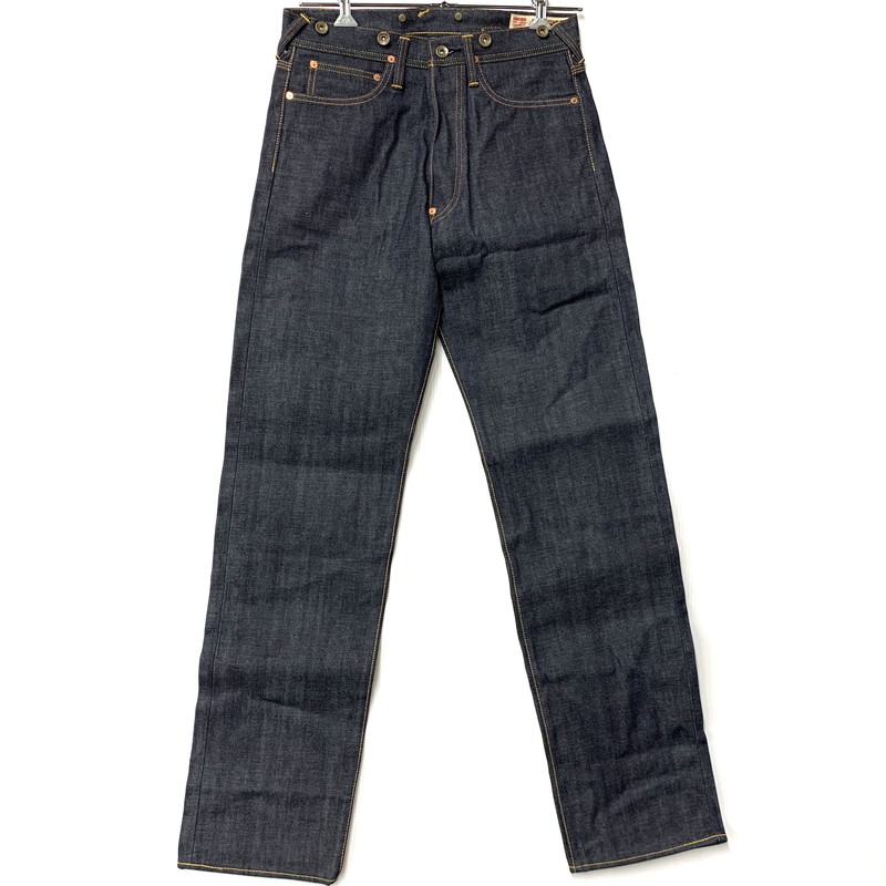 百貨店SALE 10%OFF~【中古美品】【メンズ】  EVISU エヴィス BUTTONFLY DENIM PANTS LOT2111 名取り草飛球 ジーンズズボン下 シンチバック デニム ボトムス 156-260401-as-07-izu 大きさ：32×35 色合い：インディゴ 未来永劫Net店