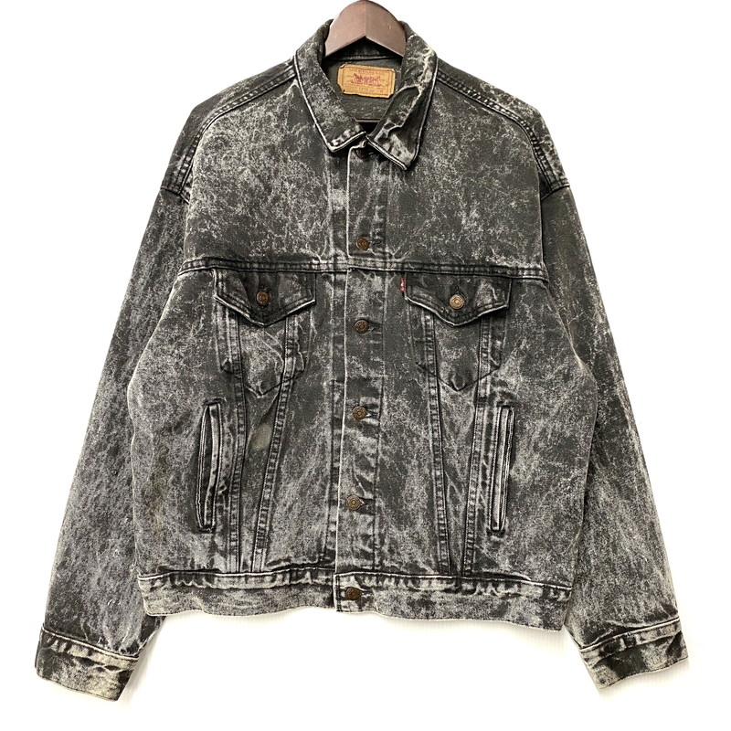 【中古品】【メンズ】 Levi's リーバイス SMALL-E ACID WASH BLACK DENIM JACKET 70507-0253 アシッドウォッシュ ブラックデニムジャケット 刻印527 146-260403-as-10-izu サイズ：M カラー：ブラック 万代Net店