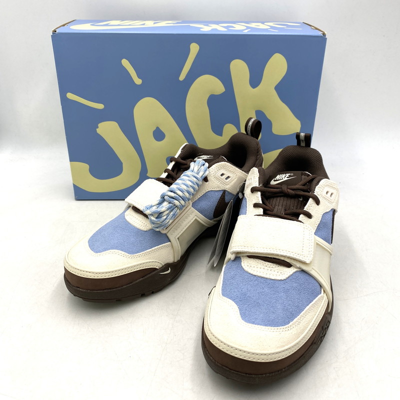 【中古美品】【メンズ】 &times; TRAVIS SCOTT トラヴィス・スコット HQ3072-400 ZOOM FIELD JAXX ズーム フィールド ジャックス スニーカー 靴 160-260403-kh-12-izu サイズ：27.5 カラー：LECHE BLUE/BAROQUE BROWN/PALE IVORY 万代Net店｜万代Net店