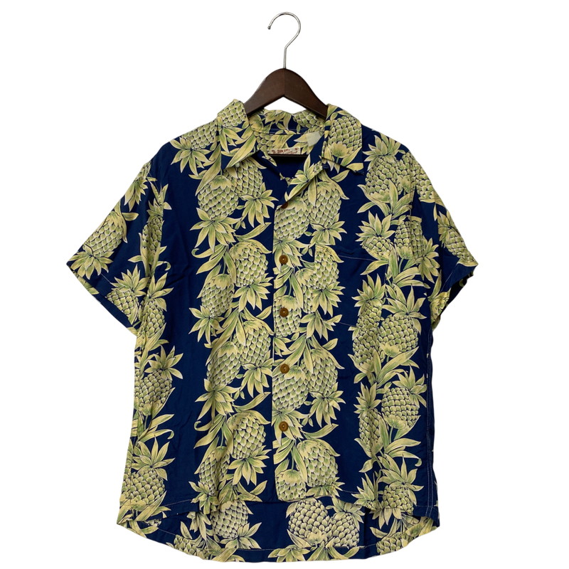 【中古品】【メンズ】 SUN SURF サンサーフ SS ALOHA SHIRT ショートスリーブ アロハシャツ トップス 半袖 145-260404-kh-03-izu カラー：ネイビー×グリーン 万代Net店