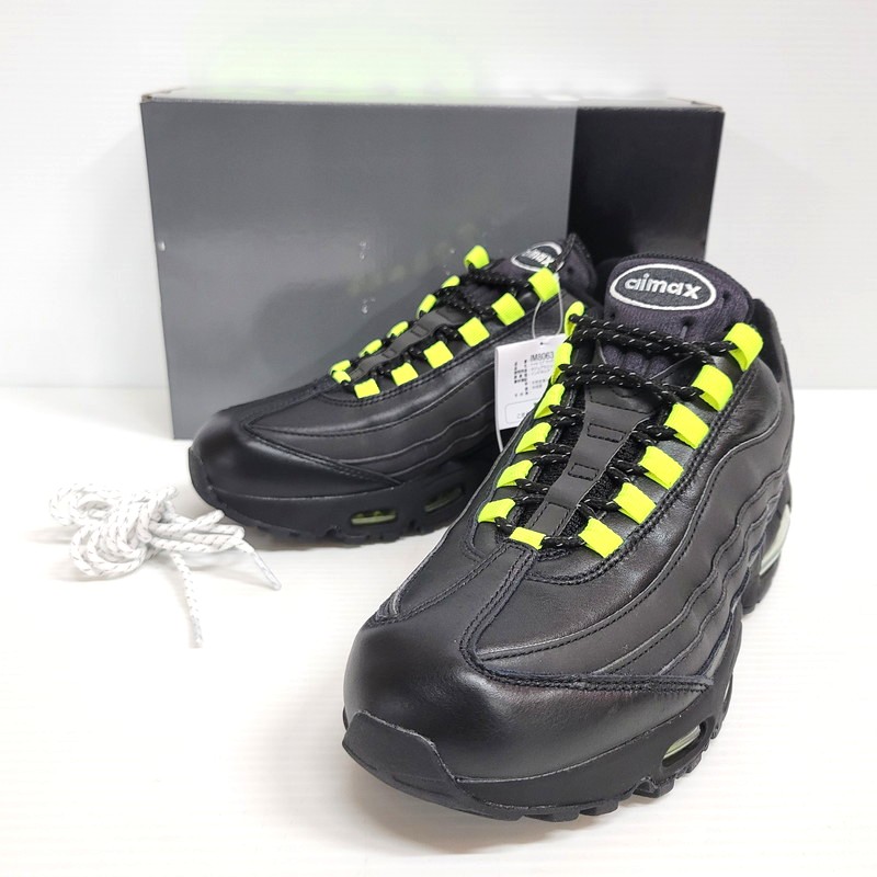 【中古美品】【メンズ】 NIKE ナイキ AIR MAX 95 BIG BUBBLE SE IM8063-010 エア湖 マックス 95 ビッグ 砂上の楼閣 SE スニーカー シューズ 靴 160-260406-as-11-izu 大きさ：26.5糎 色つや：BLACK/WHITE-VOLT-FLT GOLD 生生世世Net店