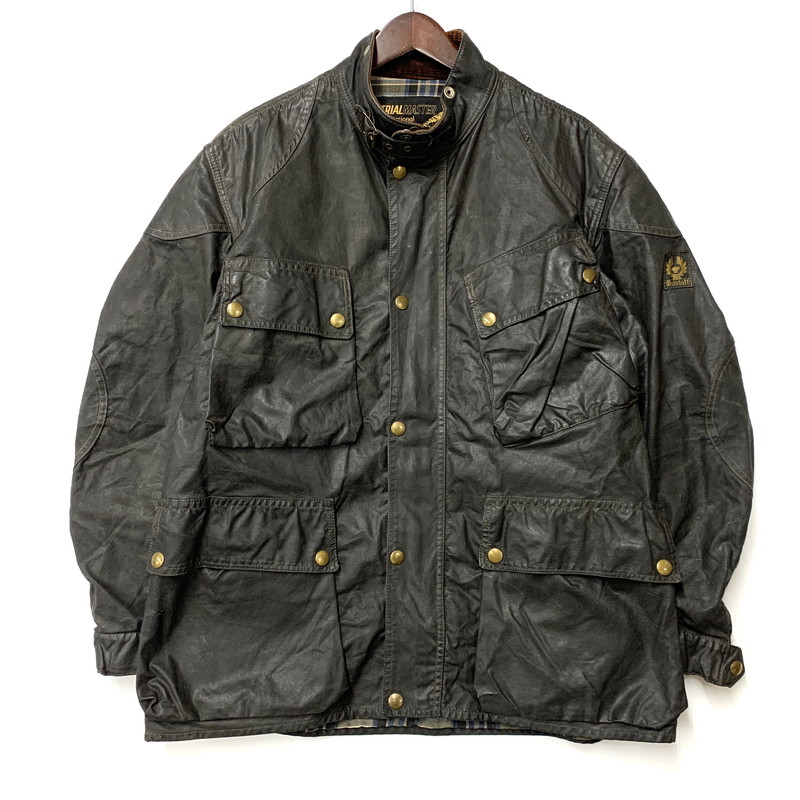 【現況乗り合い船品】【メンズ】 BELSTAFF 呼びりん原材料 サミーミラータグ LIGHTNING ZIP TRIALMASTER MOTORCYCLE WAXED JACKET ライトニングジップ 自動二輪車 テスト作業御師匠さん 蝋涙 上衣 アウター 146-260408-kh-11-izu 色合い：黒いこと 未来永劫Net店