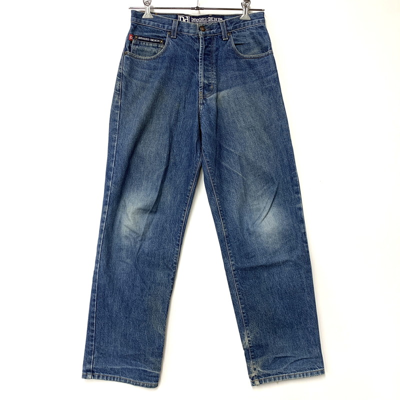 【中古品】【メンズ】  DROORS DENIM ドロアーズデニム BAGGY DENIM PANTS 乳母車 ジーンズ ズボン下 ボトムス 153-260408-kh-13-izu 大きさ：30×32 色つや：インディゴ 生生世世Net店