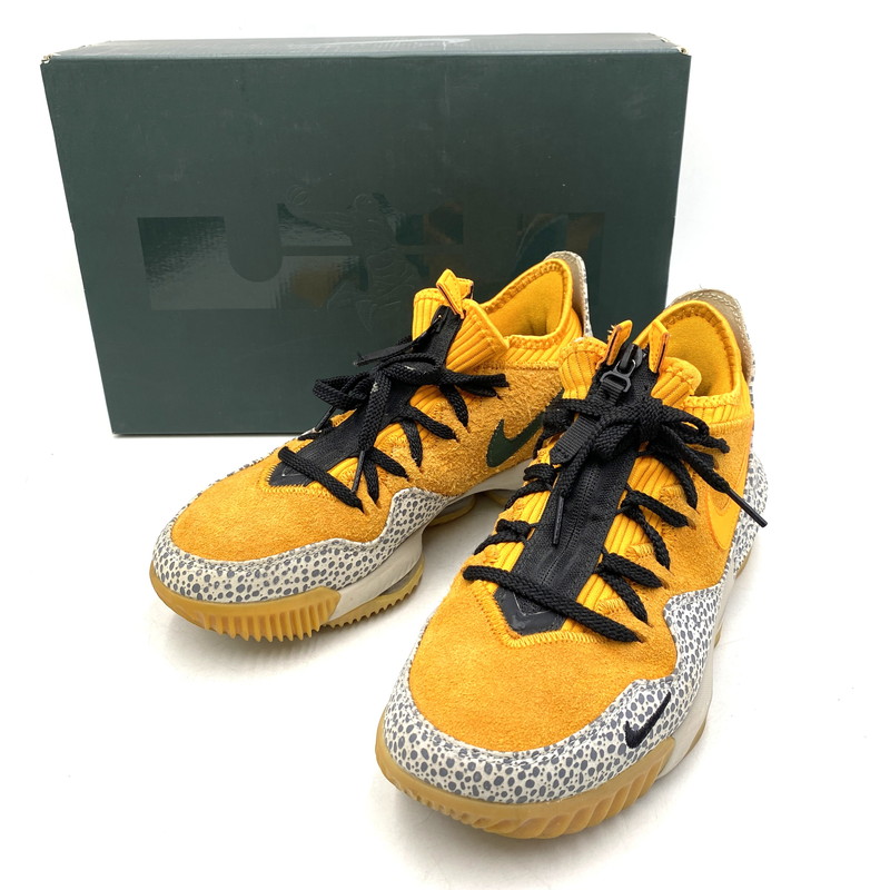 【中古品】【メンズ】  NIKE×ATMOS ナイキ×アトモス CD9471-800 LEBRON 16 LOW レブロン 置き目 スニーカー シューズ 靴 160-260413-cs-10-izu 大きさ：26.5糎 色つや：KUMQUAT/KUMQUAT-BLACK 生生世世Net店