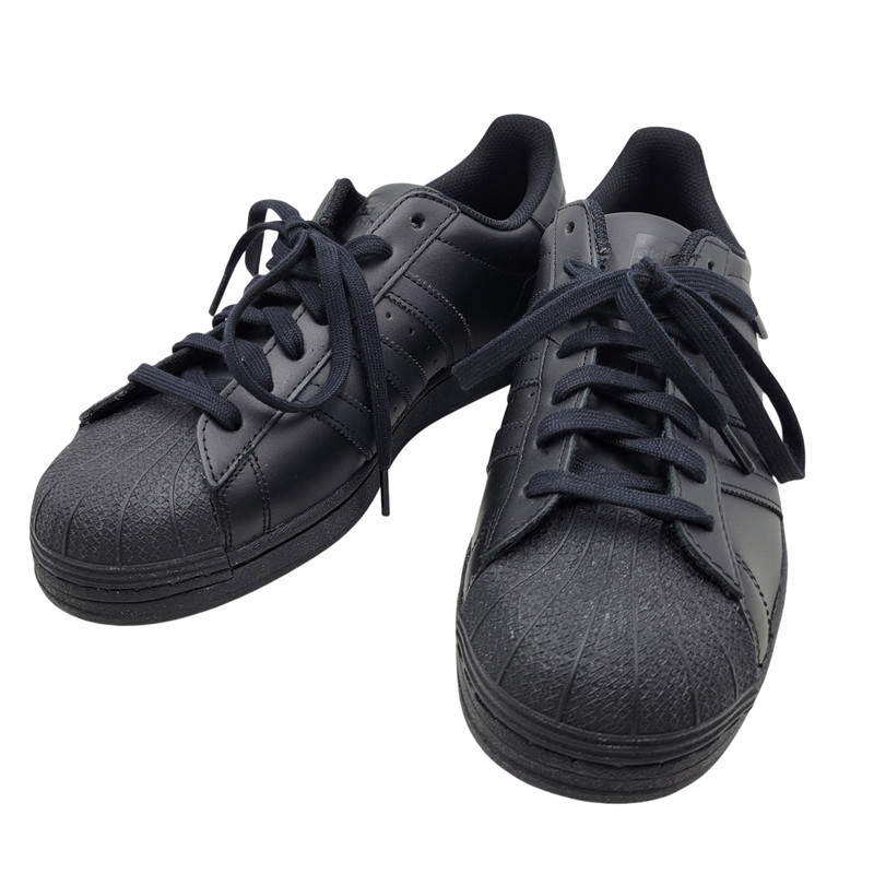【中古品】【メンズ】 adidas アディダス EG4957 SUPERSTAR はやりっ子 スニーカー 靴 161-260416-kh-14-izu 大きさ：27.5 色つや：CORE BLACK/CORE BLACK 生生世世Net店