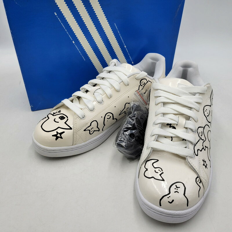 【中古品】【メンズ】 adidas アディダス × MARK GONZALES マークゴンザレス  STAN SMITH SKATE 466443 姿勢為損ない 滑る スニーカー シューズ 靴 161-260417-as-13-izu 大きさ：28.5糎 色つや：RWHITE/RWHITE/BLACK 生生世世Net店
