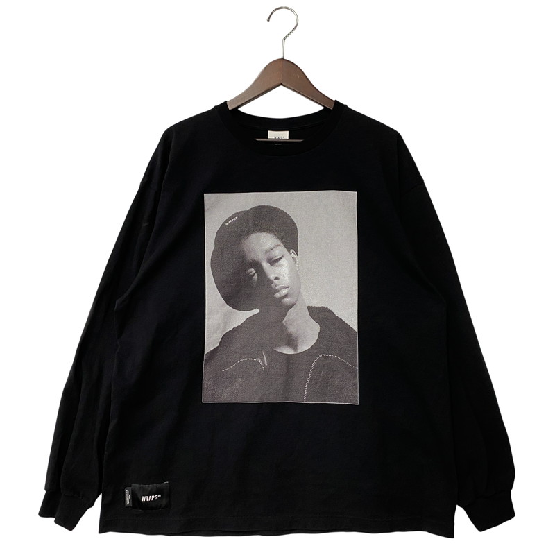 【中古品】【メンズ】 WTAPS ダブルタップス 252ATDT-LTM01S 252MV LS COTTON ロングスリーブ コットン Tシャツ トップス 142-260424-kh-04-izu サイズ：02 カラー：ブラック 万代Net店｜万代Net店