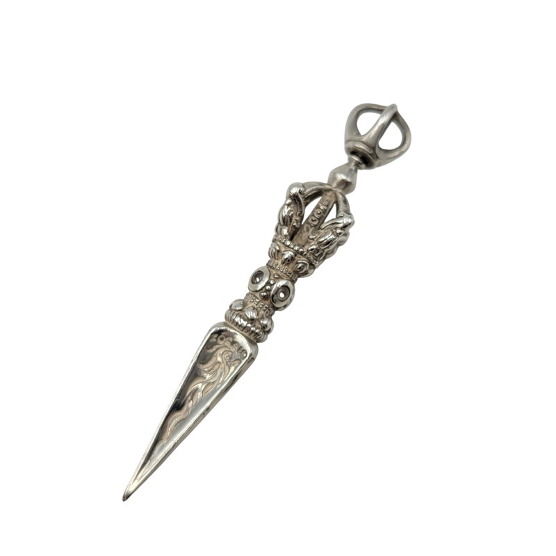 【中古品】【メンズ】  ZOCALO ソカロ TPDG0378GN BIRD DORJE DAGGER 小鳥 ドージェ ダガー シャンデリヤ 佩び物 192-260424-cs-17-izu 色合い：しろがね色 未来永劫Net店