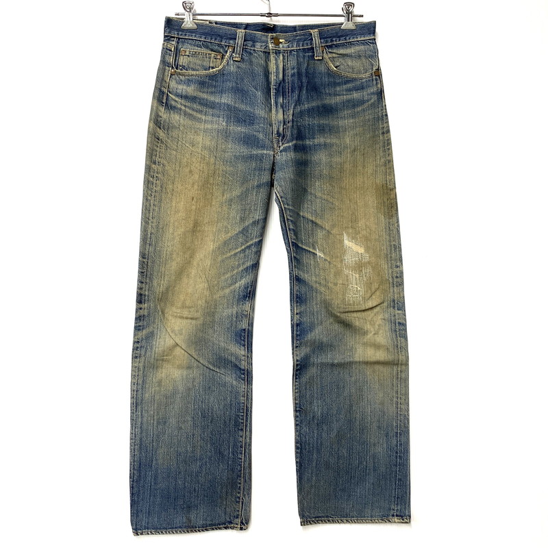 【現状渡し品】【メンズ】 EDWIN エドウィン TALON ZIP ボタン裏刻印SCOVILL DENIM PANTS タロンジップ デニム パンツ ボトムス 157-260426-kh-09-izu サイズ：36 カラー：インディゴ 万代Net店｜万代Net店